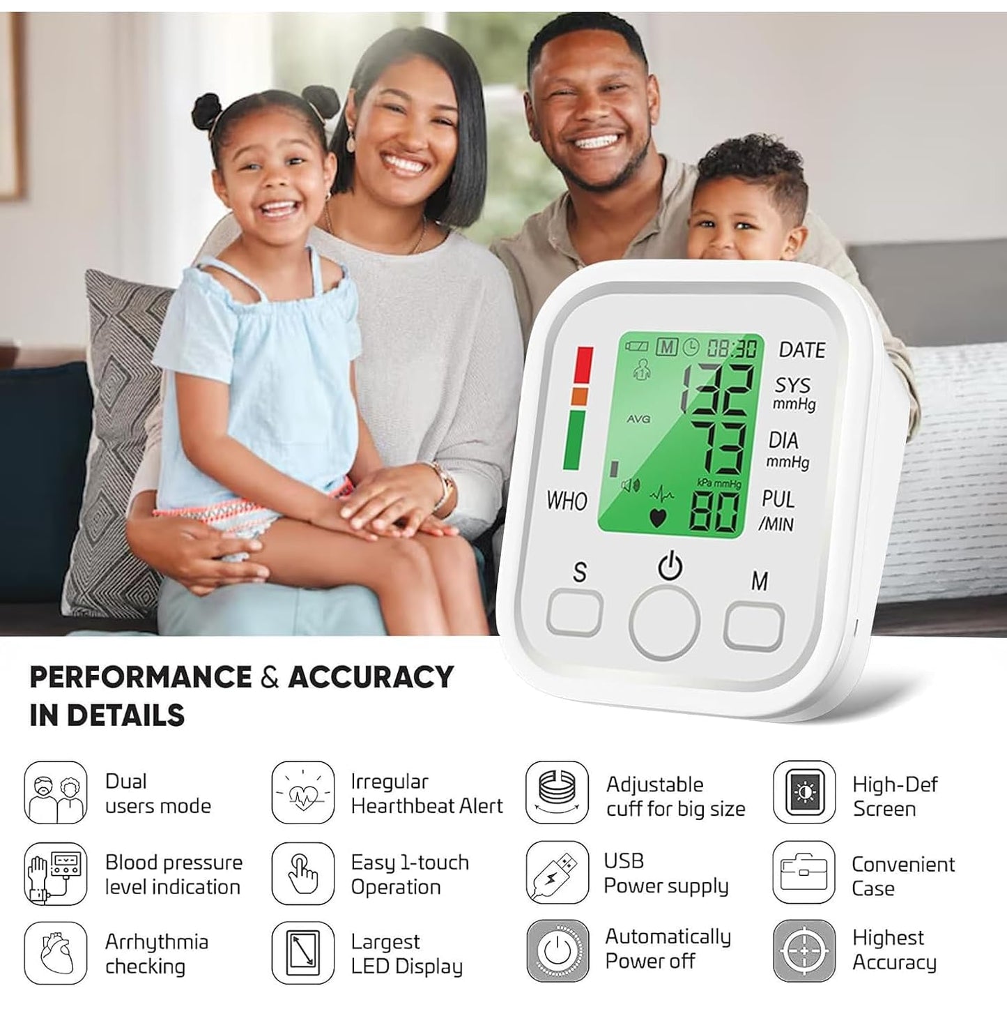 Automatic Digital Arm Blood Pressure Monitor