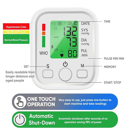 Automatic Digital Arm Blood Pressure Monitor