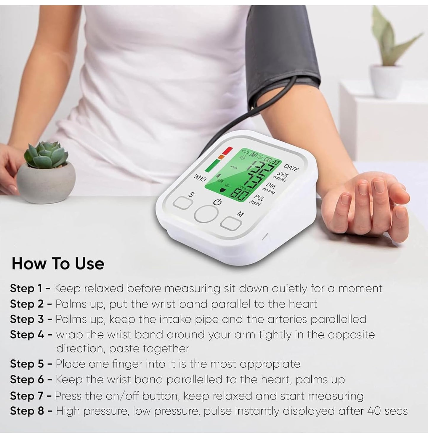 Automatic Digital Arm Blood Pressure Monitor