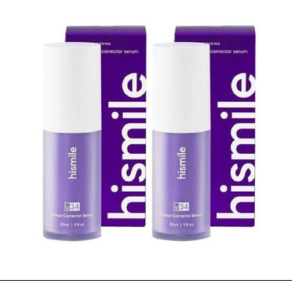 V34 Teeth Whitening Serum 30ml Purple Travel Bottle