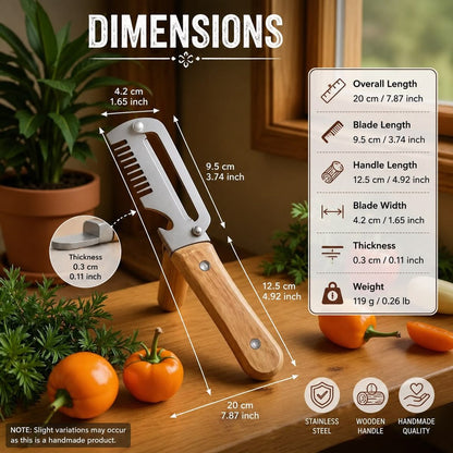 3 In 1 Peeler Knife Stainless Steel - Kitchen Tool Designed For Food Preparation And Daily Cooking Routine