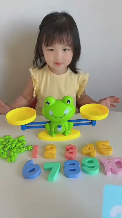 Frog Balance Math Counting Toy – Educational Number Learning & Counting Game for Kids